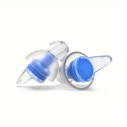 Bouchons d'oreille en silicone pour suppression du bruit 27 dB - Lavables et réutilisables - Festivals, musiciens, sommeil et natation