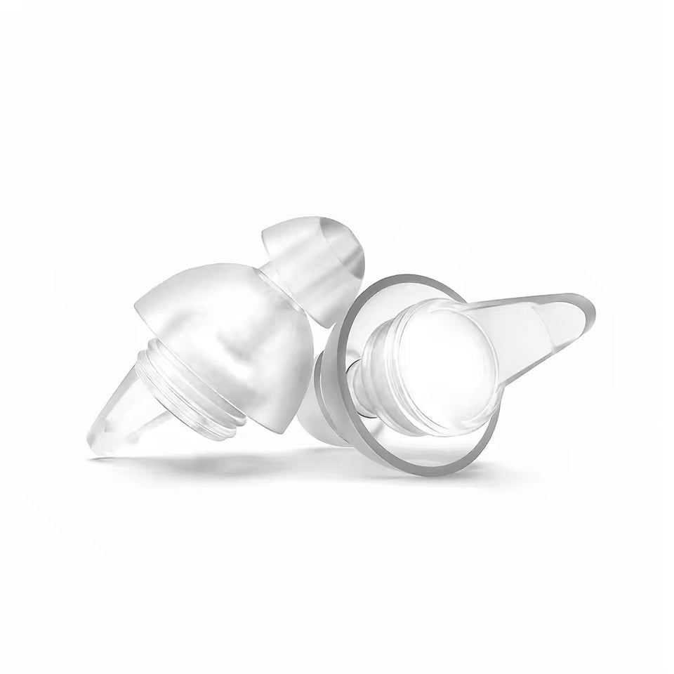 Bouchons d'oreille en silicone pour suppression du bruit 27 dB - Lavables et réutilisables - Festivals, musiciens, sommeil et natation