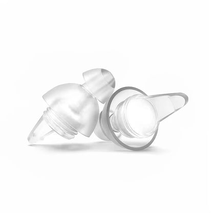 Bouchons d'oreille en silicone pour suppression du bruit 27 dB - Lavables et réutilisables - Festivals, musiciens, sommeil et natation